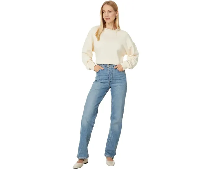 Джинсы Levi's Ribcage с высокой посадкой и прямыми штанинами