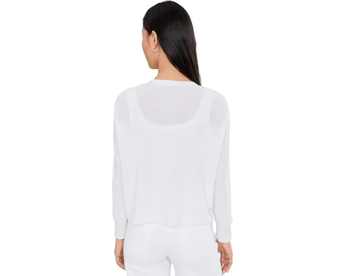 Petite Organic Linen Cotton V-neck Cardigan