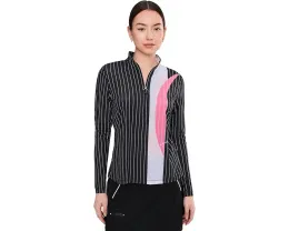 Топ Jamie Sadock с длинным рукавом и четвертью молнии Sunsense Slinky