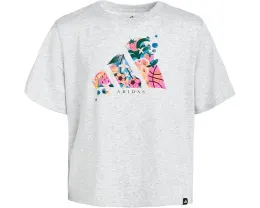 Футболка adidas Kids с принтом в виде сердец и спортивных мячей