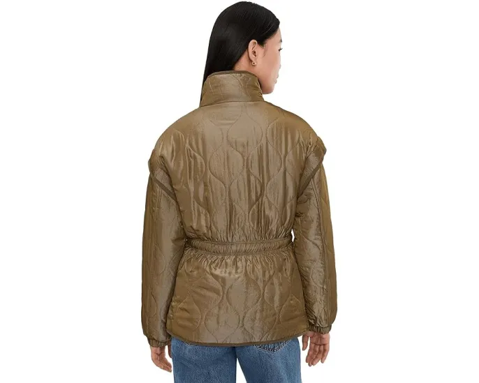 Стеганая куртка с кулиской на талии и влагоотводящими свойствами Avec Les Filles