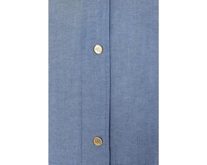 Куртка Lauren Ralph Lauren Chamray Anorak из смесового хлопка с карманами на клапанах