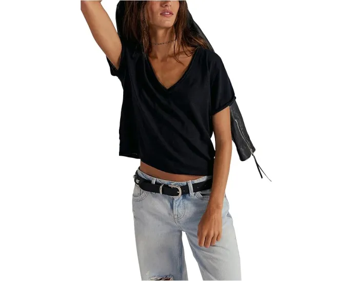 Укороченный топ Take 2 с V-образным вырезом для многослойности Free People We The Free