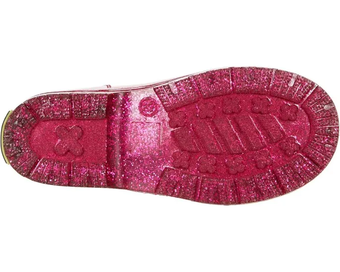 Детские резиновые сапоги Western Chief Kids Glitter Rain с блестками и ручками