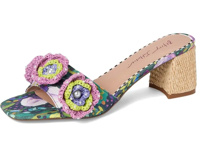 Blue by Betsey Johnson сандалии Dietrich с цветочным декором на квадратном каблуке