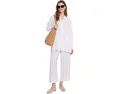 Organic Handkerchief Linen Long Shirt With Drawstrng