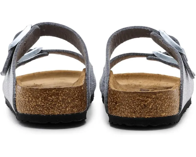 Блестящие детские сандалии Birkenstock Kids Arizona Shiny Glitter с пробковой стелькой