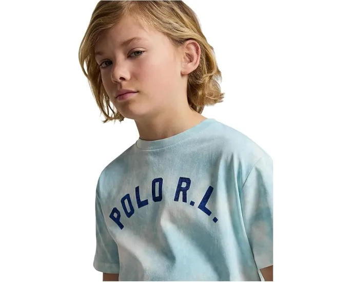 Logo Tie-Dye Cotton Tee (Big Kid)