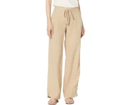 Широкие брюки из льна с эластичным поясом от Lauren Ralph Lauren