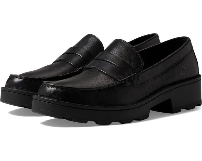 Мокасины Born Carrera из мягкой замши с классическим дизайном пенни лофера