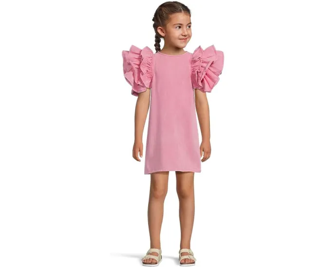 Джинсовое платье с рюшами Pink Princess для девочек от Lola and The Boys