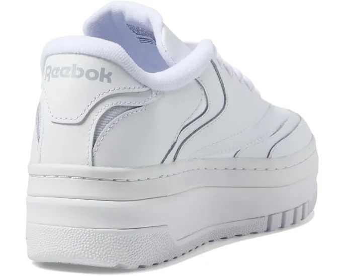 Reebok белые классические кроссовки Club C Extra на платформе