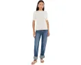 Футболка Petite Striped Stretch Cotton Boatneck Tee от Lauren Ralph Lauren