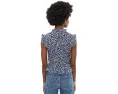 Топ NIC+ZOE Leopard Sketch Smocked Top с принтом леопарда