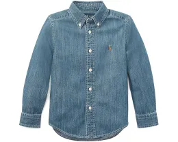 Детская рубашка Polo Ralph Lauren из хлопкового шамбри