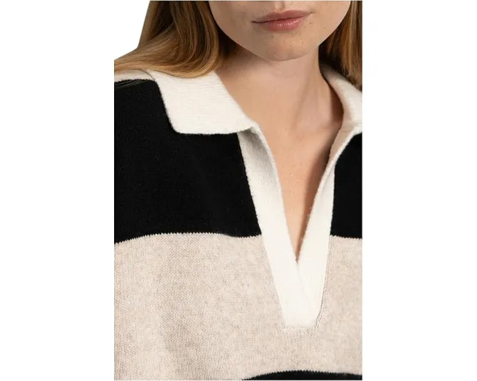 Платье Sanctuary Polo в полоску с воротником и резинками