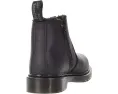 Dr. Martens 2976 Leonore Mono кожаные челси ботинки для детей с подкладкой из шерпы