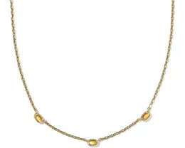 Мини-колье Mini Elisa с тремя камнями от Kendra Scott