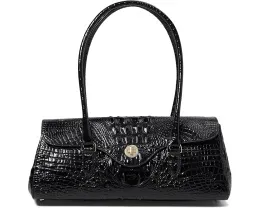 Сумка Brahmin Dayan из кожи с крокодиловым тиснением и магнитной застежкой