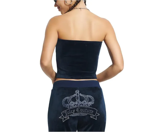 Длинный топ-бюстье Juicy Couture с металлической фурнитурой