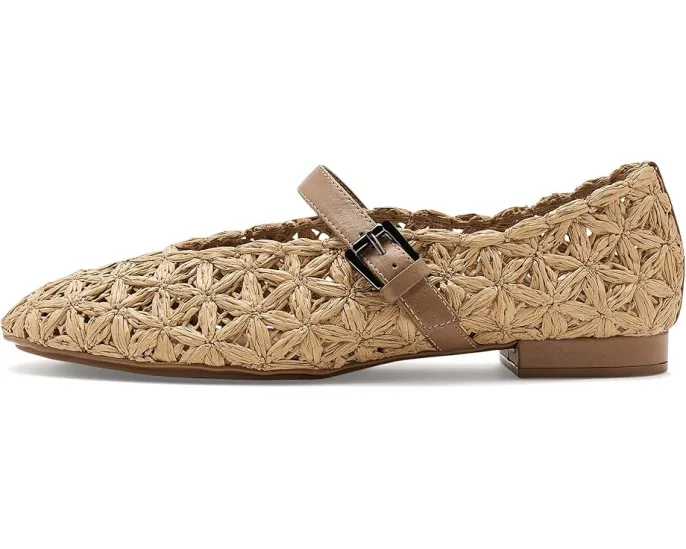 Бернардо Borden Raffia туфли из рафии с ремешком