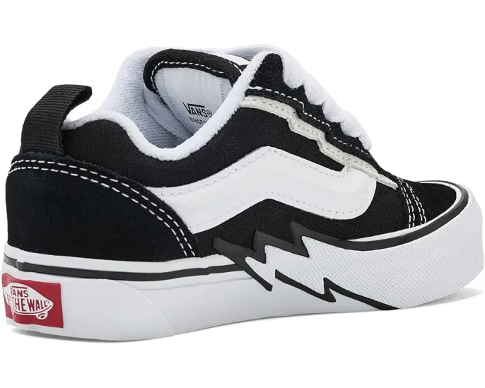 Детские кеды Vans Knu Skool Bolt черные на шнуровке