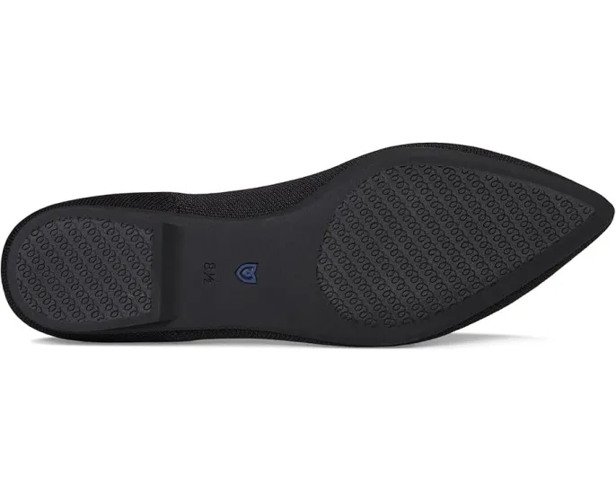 Балетки Rothy's The Point II с просторным носком и эластичной вставкой