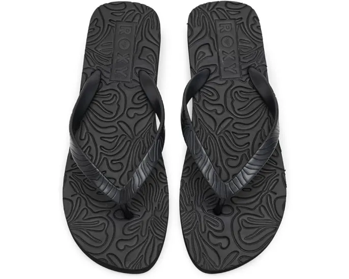 Шлепанцы Roxy Beach Up с легкой конструкцией и круглым носком