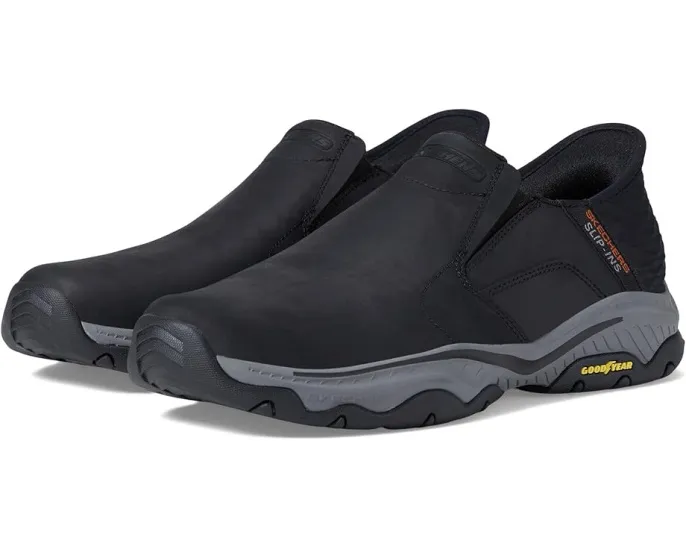 Кроссовки Skechers Craster Lanigan Hands Free Slip-Ins с кожаным верхом и технологией Heel Pillow