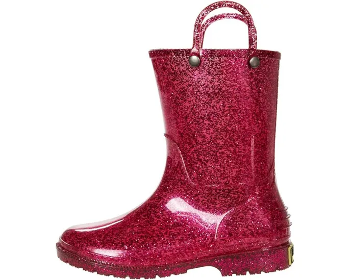 Детские резиновые сапоги Western Chief Kids Glitter Rain с блестками и ручками