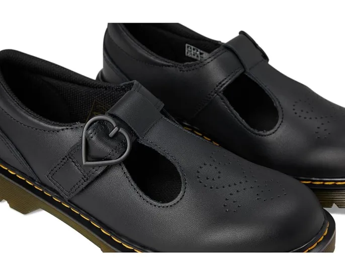 Туфли T-bar Dr. Martens Polley II Y для детей с перфорацией