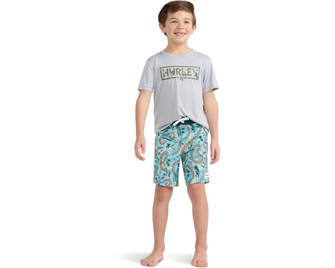 Шорты Hurley Kids Doodle Lei Boardshorts с ярким принтом