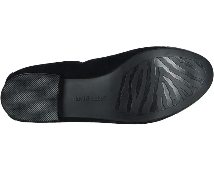 Лоферы David Tate Nicole из замши с мыском из лаковой кожи