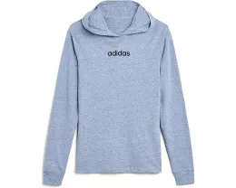 Детская футболка Adidas с капюшоном Snow Heather длинным рукавом