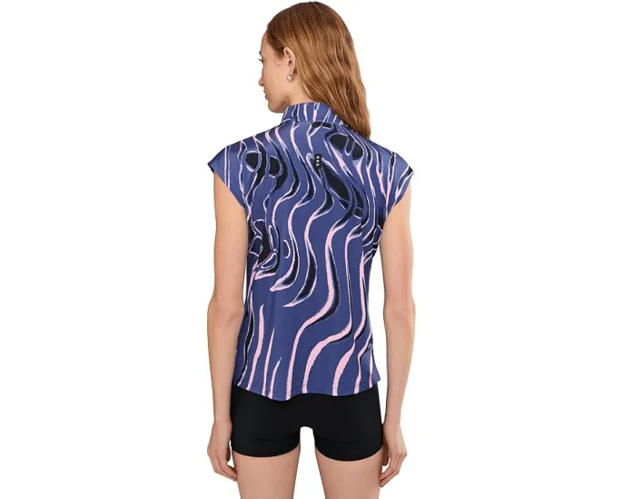 Поло Jamie Sadock с принтом Whirlwind из дышащей ткани