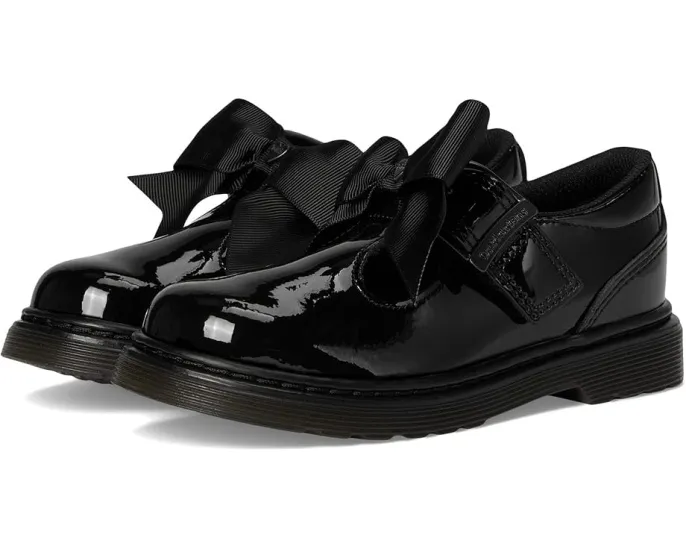 Туфли T-bar Dr. Martens Polley II Bow J для детей с бантом