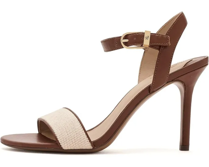 Сандалии Gwen из кожи Nappa и канваса Lauren Ralph Lauren