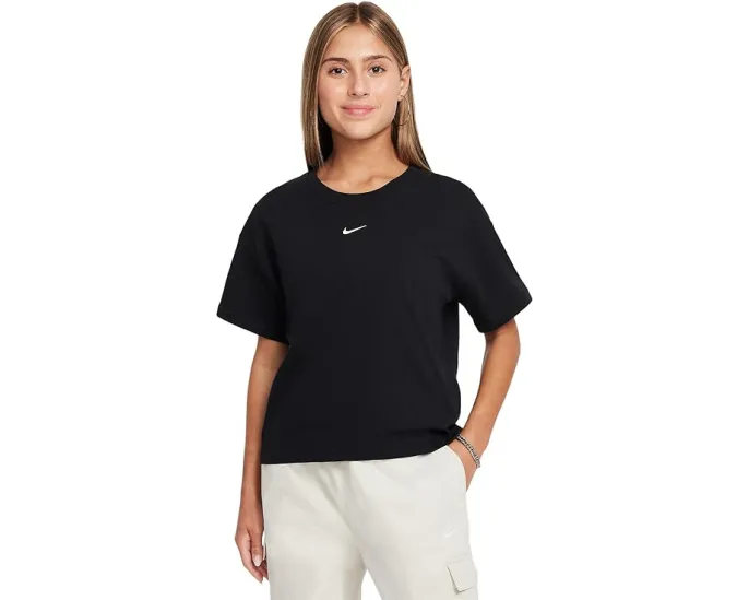 Детская футболка Nike Kids Sportswear Essential Boxy T-Shirt свободного кроя