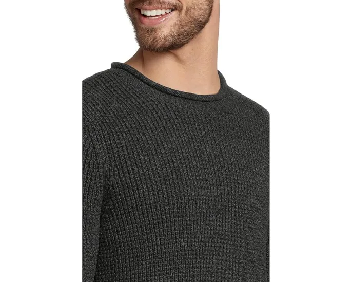 Свитер L.L.Bean из органического хлопка с вафельной вязкой и высоким воротником