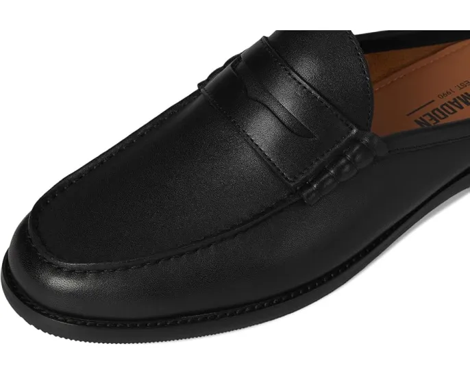 Тапочки-мокасины Steve Madden Abott из кожи с декоративным швом