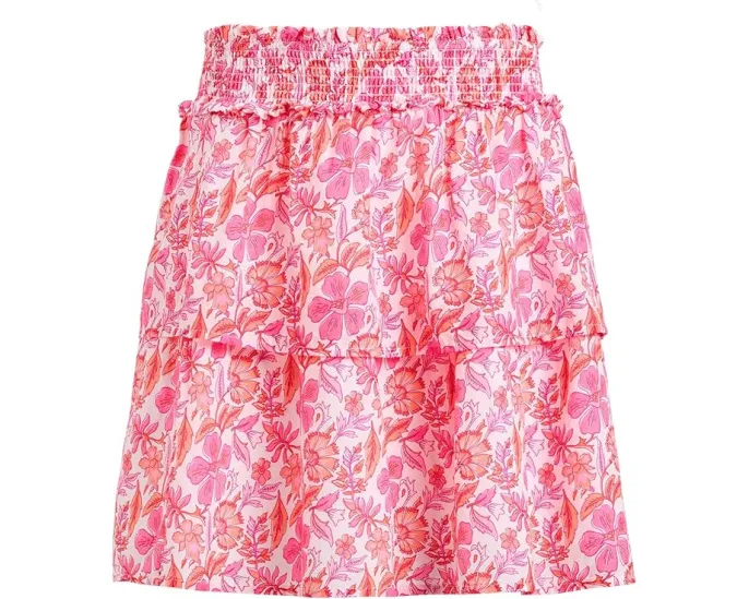 Детская юбка Vineyard Vines Gemma с ярусным дизайном и присборенной талией