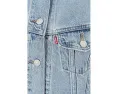 Короткая куртка-тракер Levi's Premium Collarless Shrunken 90s без воротника