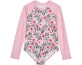Deux par Deux купальник слитный Hibiscus с принтом гибискус