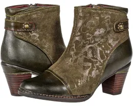 Ботильоны L'Artiste by Spring Step Socute с металлическим принтом и конусным каблуком