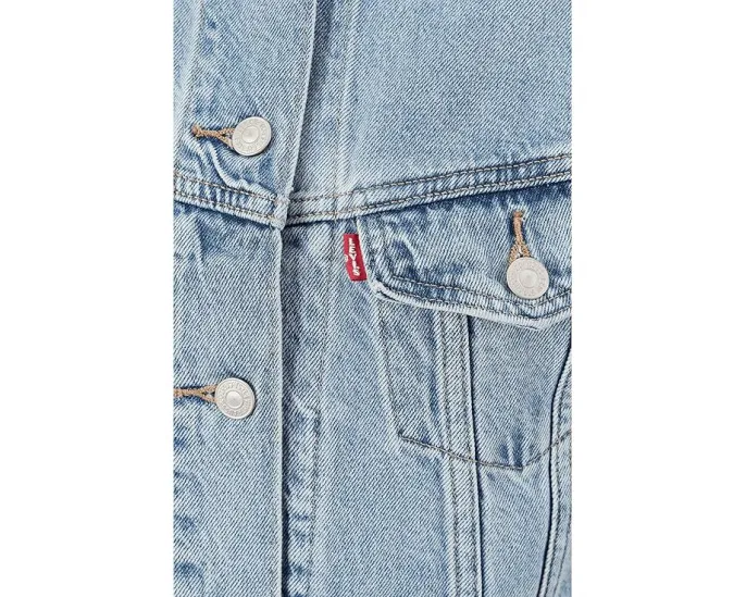 Короткая куртка-тракер Levi's Premium Collarless Shrunken 90s без воротника