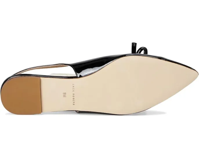 Jack Rogers Босоножки Lennox Flat Sling с металлическим эффектом на ремешке