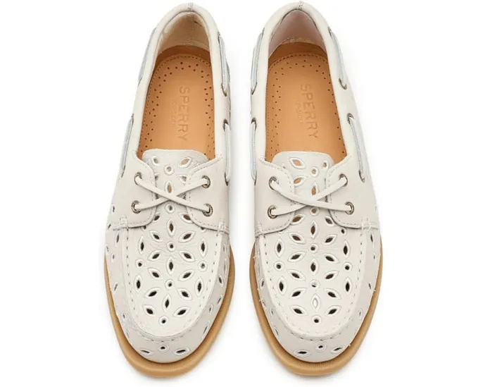 Ботинки Sperry A/O Embossed Perf с перфорацией и мокасиновой строчкой