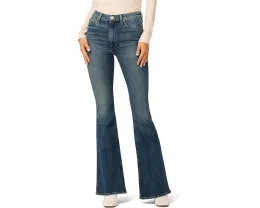 Джинсы Hudson Jeans Holly с высокой посадкой и расклешенным низом цвета Timber