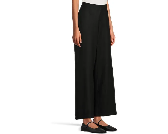 Широкие брюки Eileen Fisher Petite из фетрового джерси с застежкой-молнией