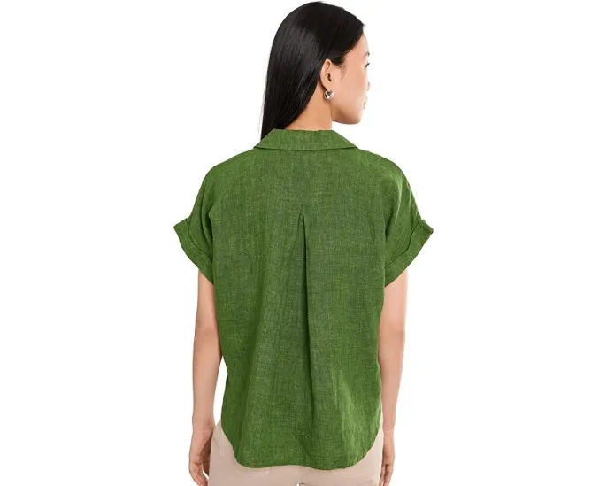 Топ Eileen Fisher с воротником из органического льна